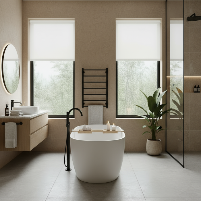 Solar Shades Bathroom