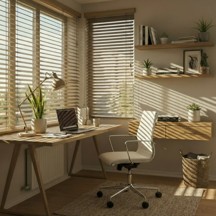 Aluminum Blind Home Office Khaki 3