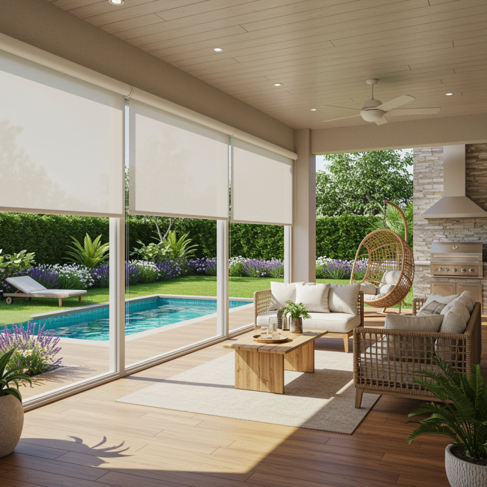 Roller Shades Outside